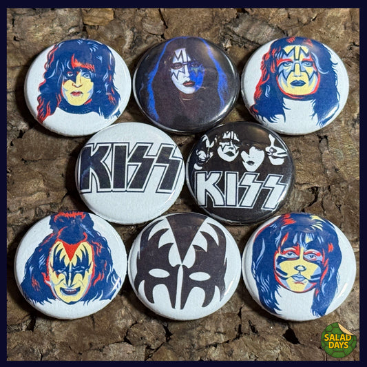 KISS -Buttons- 8 Pack