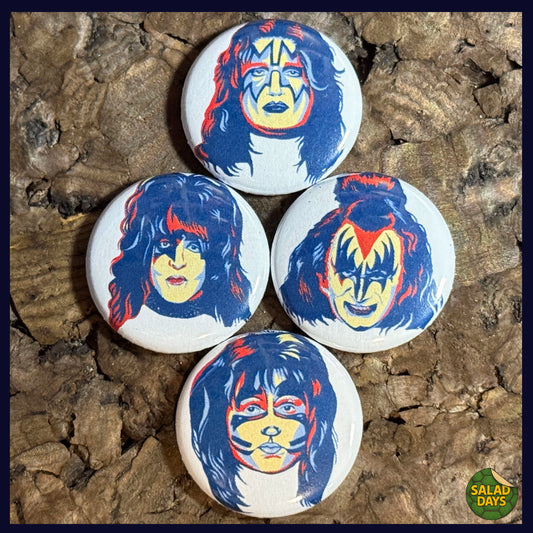 KISS -Button/Bottle Opener- 4 Pack