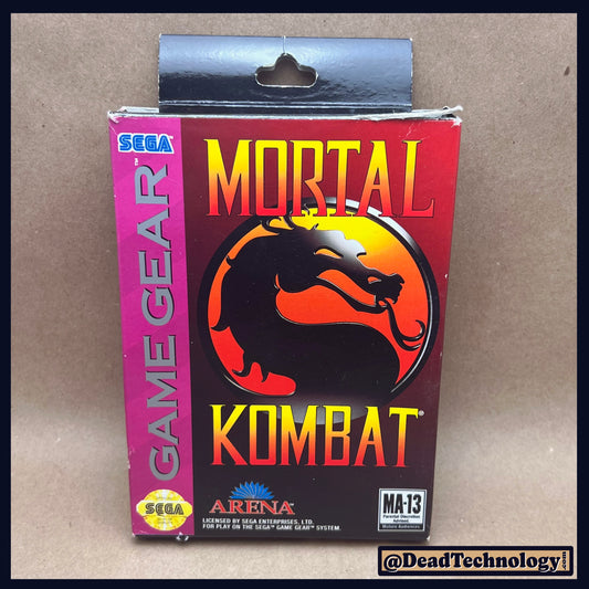 Mortal Kombat -Box & Manual Only- Sega Game Gear