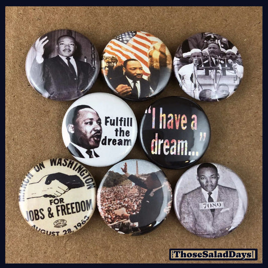 Martin Luther King Jr. -Buttons- 8 Pack
