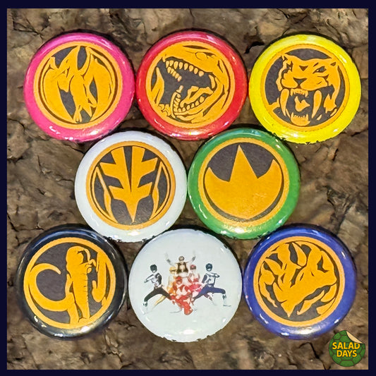 Power Rangers Coins -Button/Bottle Opener- 8 Pack