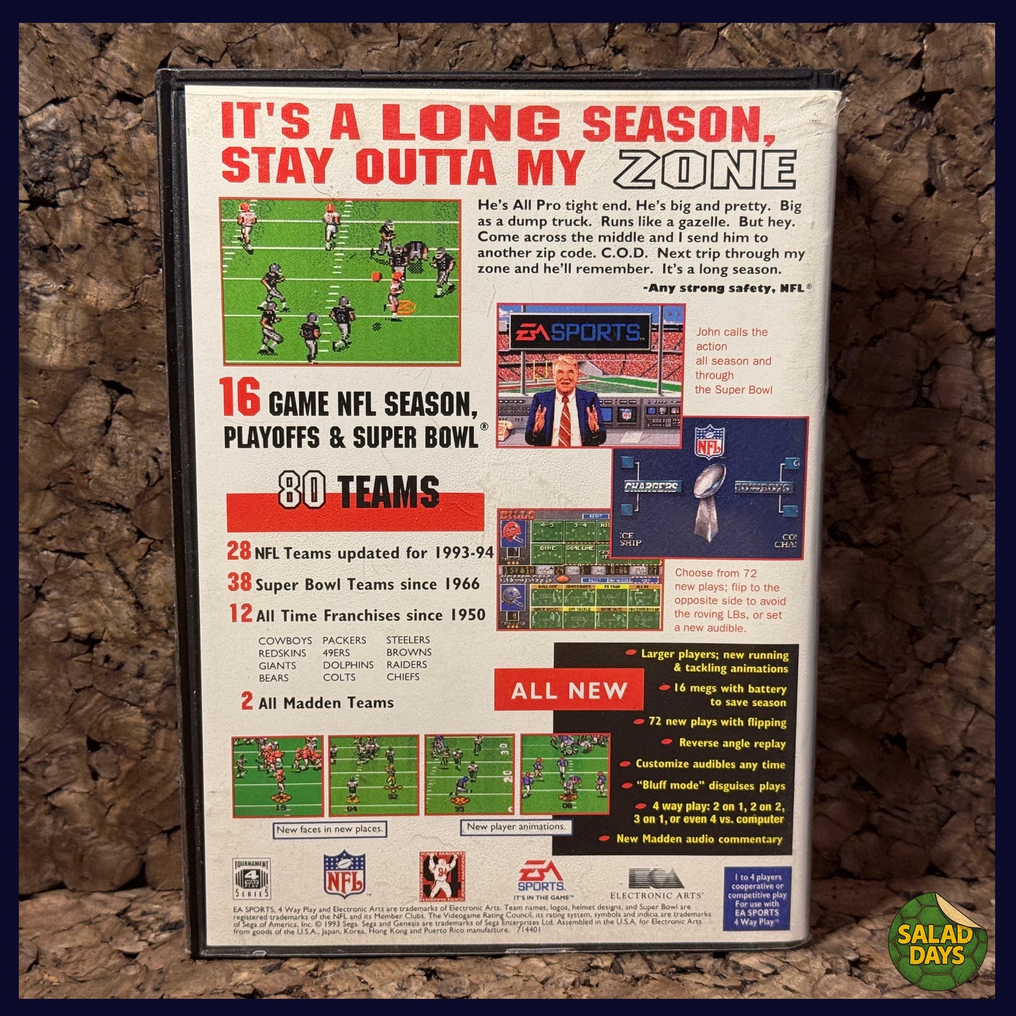 Madden '94 -Sega Genesis- CIB