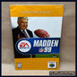 Madden Football 1999 -Nintendo 64- Manual