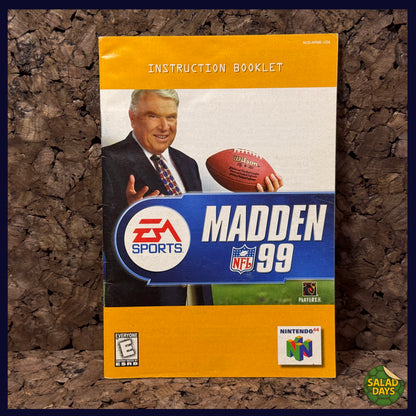 Madden Football 1999 -Nintendo 64- Manual