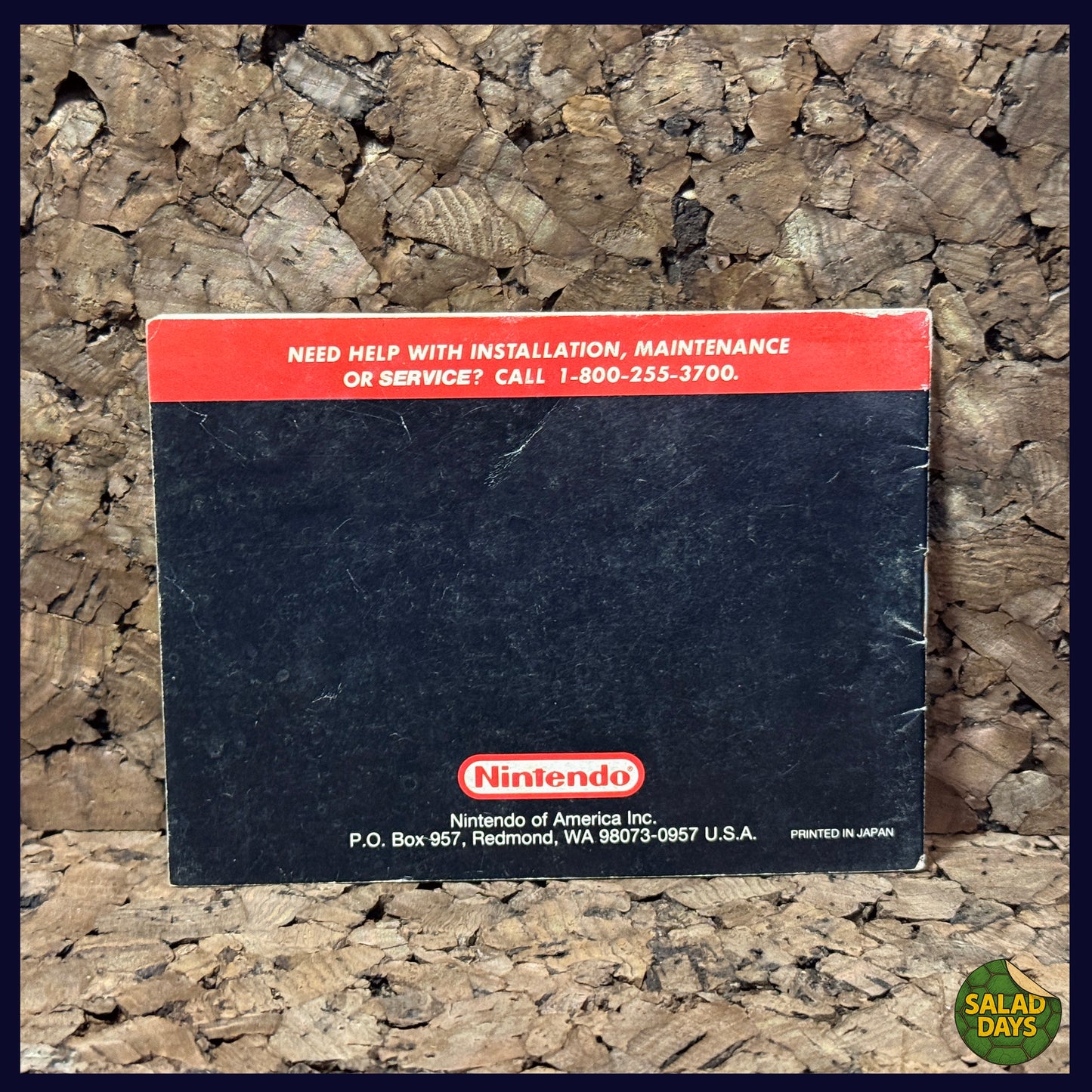 Super Mario Land -GameBoy- Red Back Manual