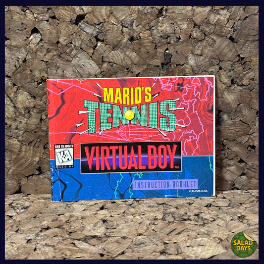 Mario Tennis -Virtual Boy- Manual