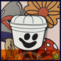 McBoo -Drink Coaster- Halloween Buckets