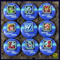 MegaMan 2 -Buttons- 9 Pack