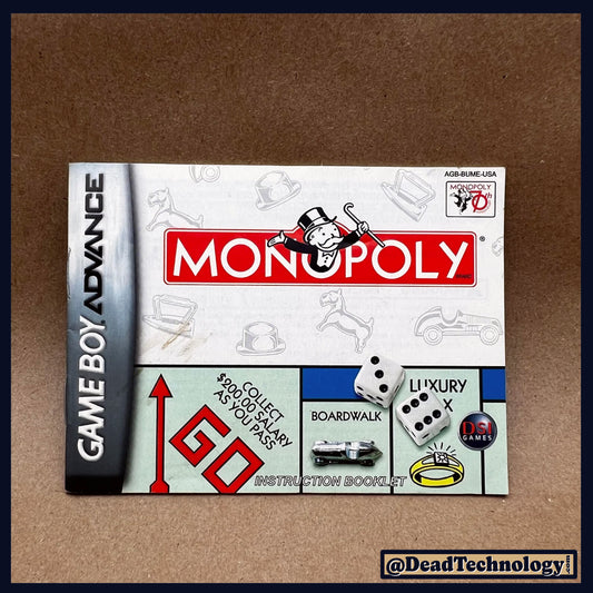 Monopoly -GameBoy Advance- Manual