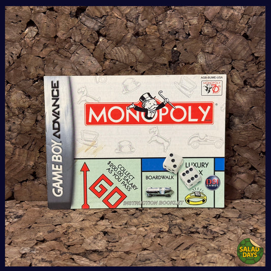 Monopoly -GameBoy Advance- Manual