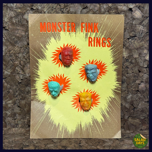 Monster Fink Rings -60s Vending Machine Toys-