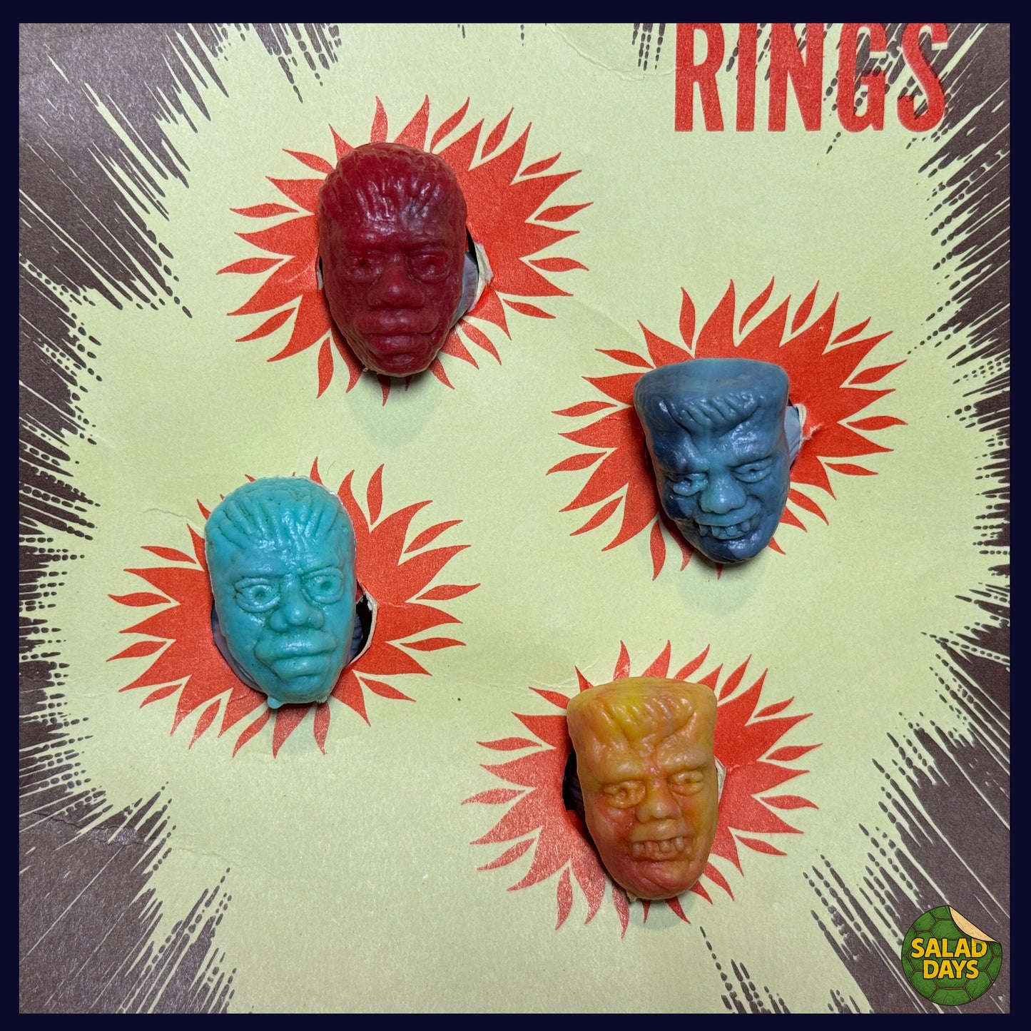 Monster Fink Rings -60s Vending Machine Toys-