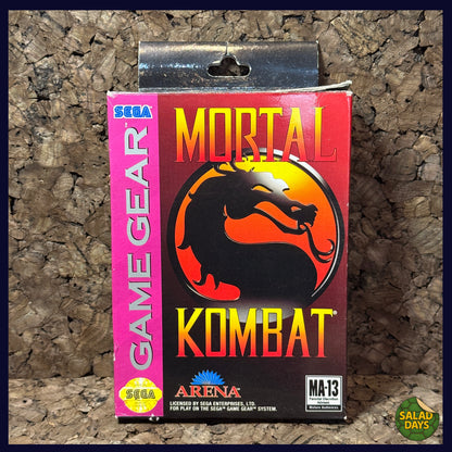 Mortal Kombat -Box & Manual Only- Sega Game Gear