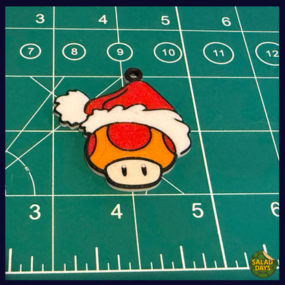 Toad Santa Hat -Ornament- Super Mario Bros