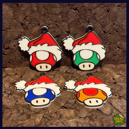 Toad Santa Hat -Ornament- Super Mario Bros