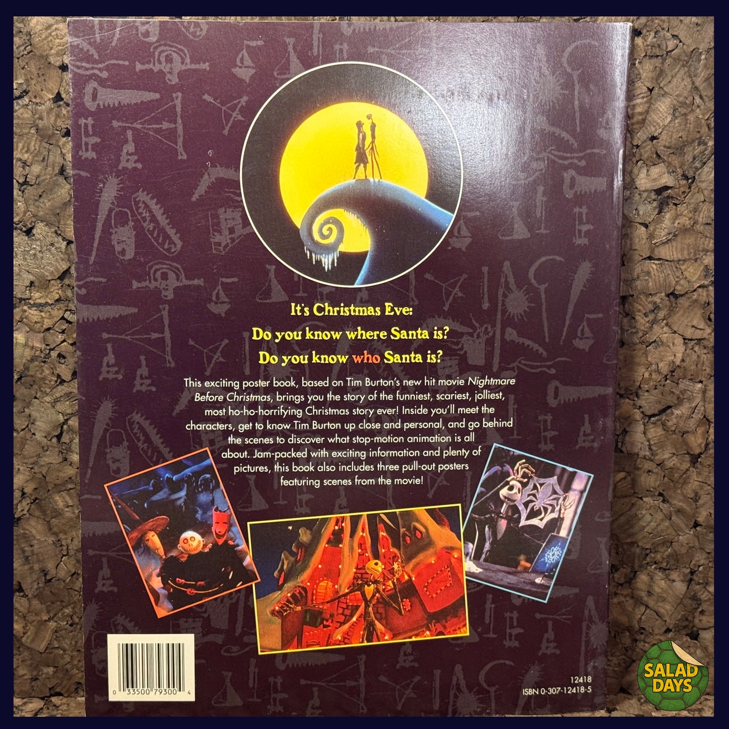 Nightmare Before Christmas -Poster Book- Tim Burton