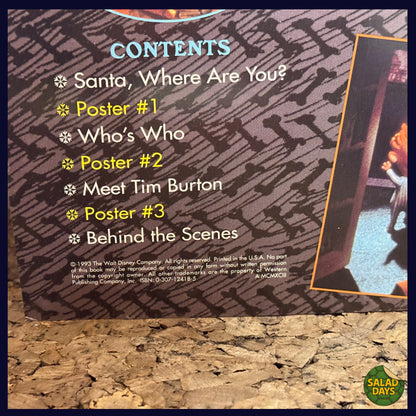 Nightmare Before Christmas -Poster Book- Tim Burton