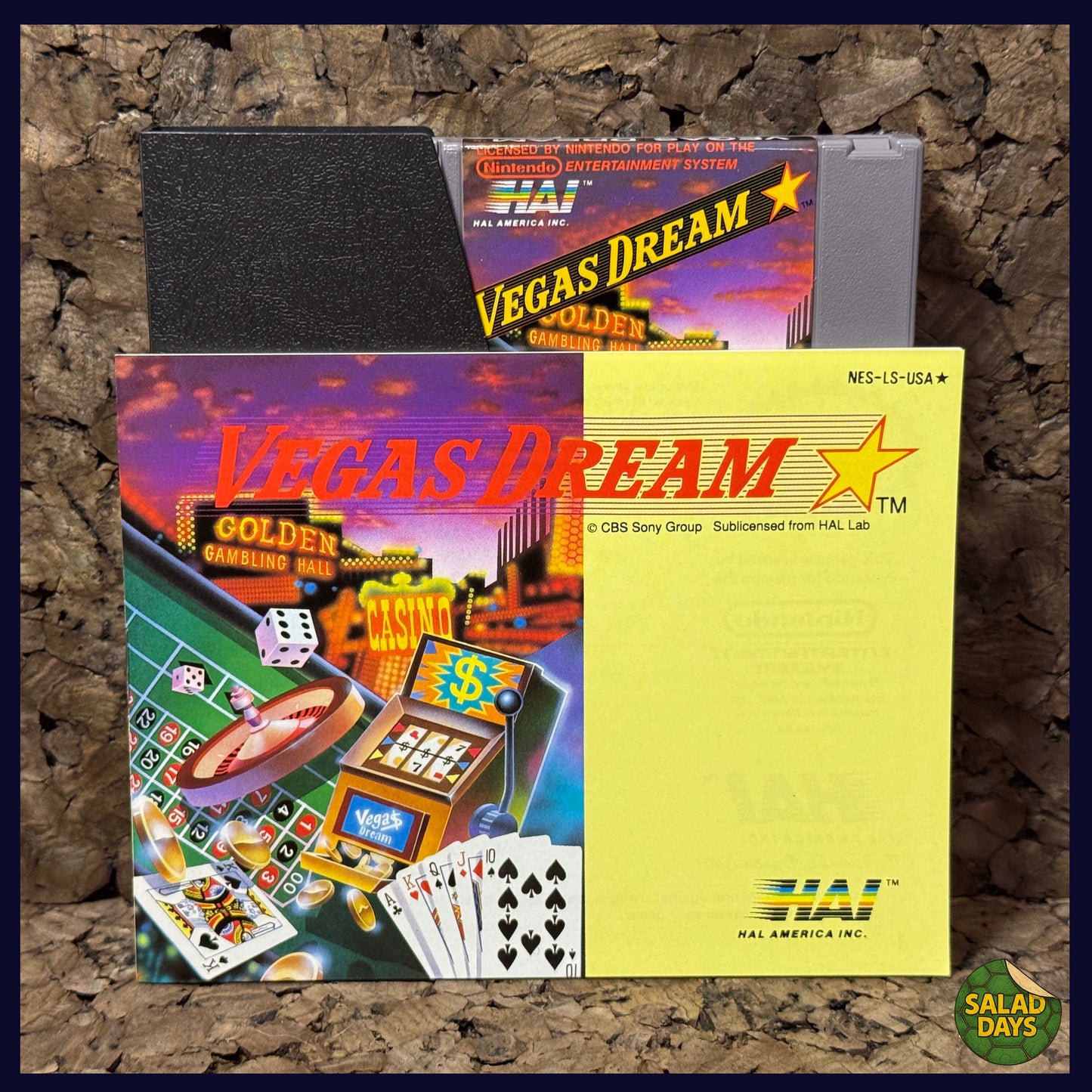 Vegas Dream Game -Nintendo Entertainment System- Complete