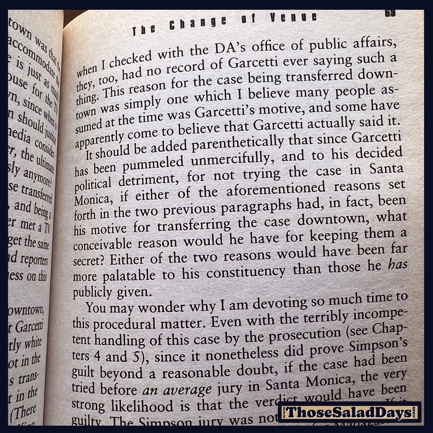 Outrage: The 5 Reasons O.J. Simpson Got Away With Murder -Vincent Bugliosi- Book