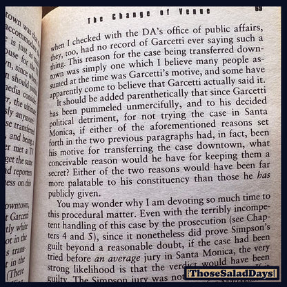 Outrage: The 5 Reasons O.J. Simpson Got Away With Murder -Vincent Bugliosi- Book