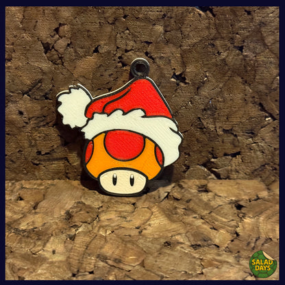 Toad Santa Hat -Ornament- Super Mario Bros