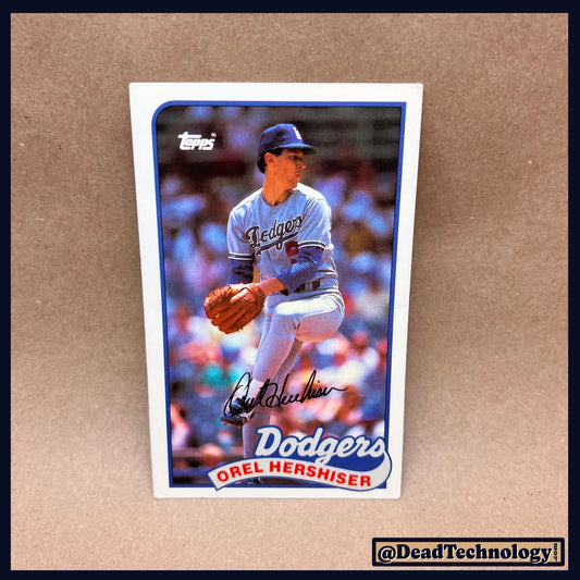 Orel Hershiser -Topp's Baseball Talk Card- Baseball Card B