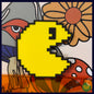 Pac-Man -Drink Coaster- 8bit