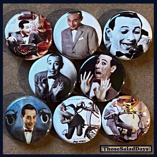 PeeWee Herman -Buttons- 8 Pack