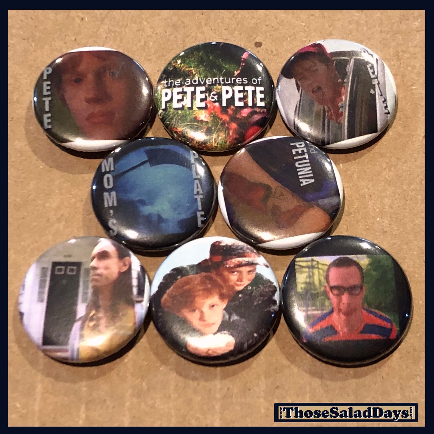 Pete & Pete -Buttons- 8 Pack