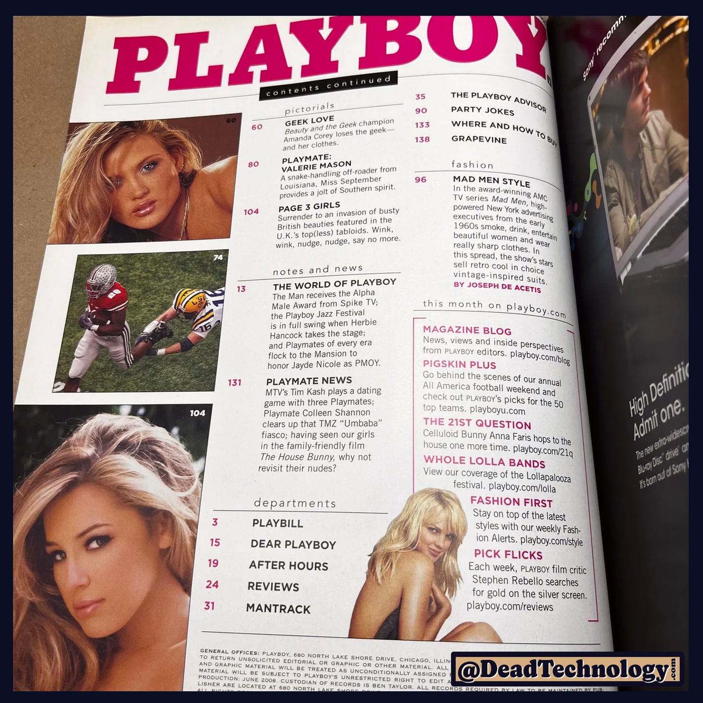 September 2008 -Playboy-