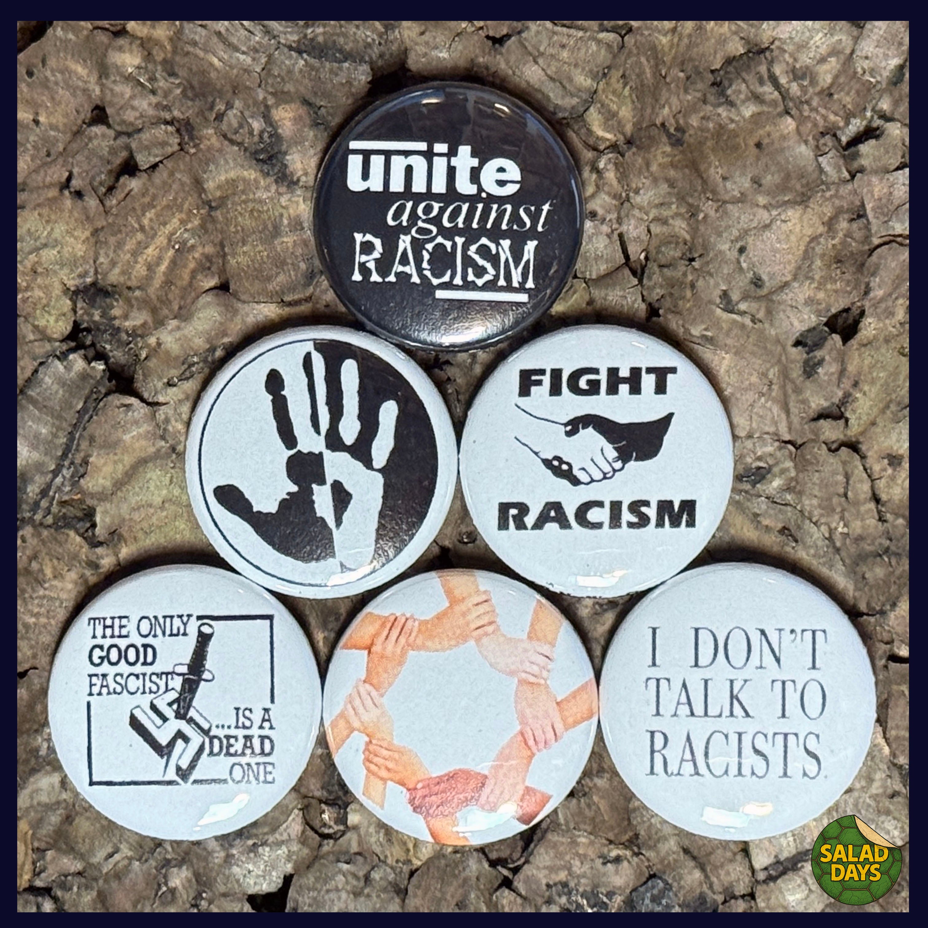 Stop Racism Button Anti Racism -1
