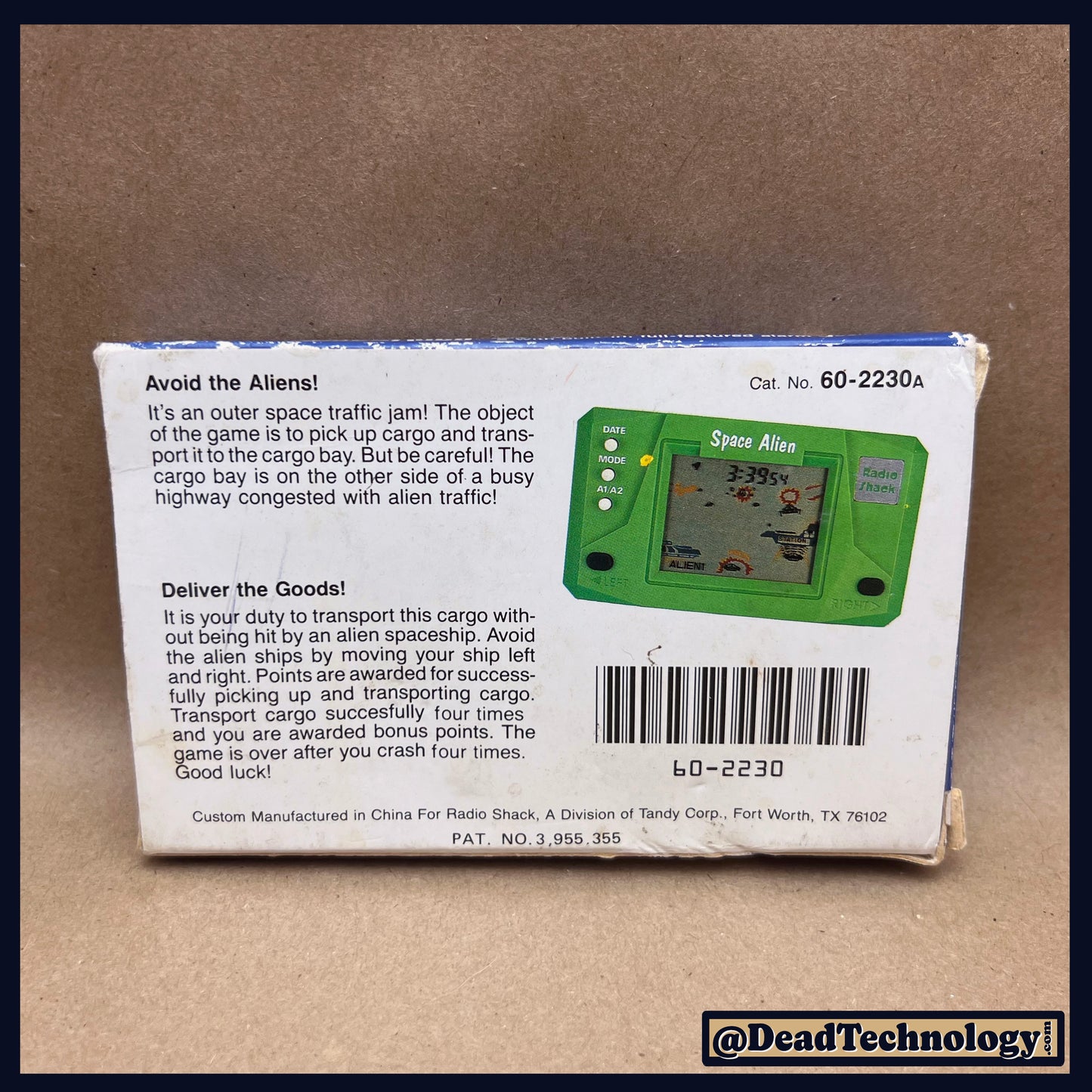 Space Alien -Radio Shack- Handheld Video Game NEW