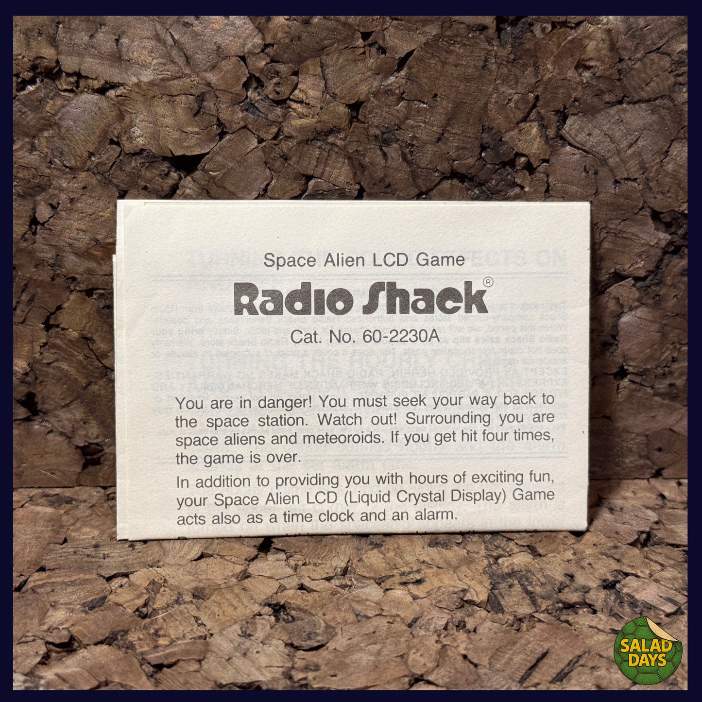 Space Alien -Radio Shack- Handheld Video Game NEW