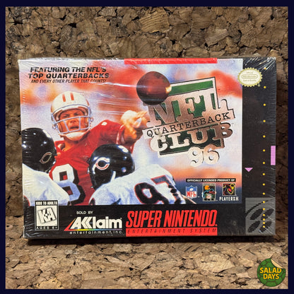 NFL Quarterback Club 1996 -Super Nintendo- Sealed