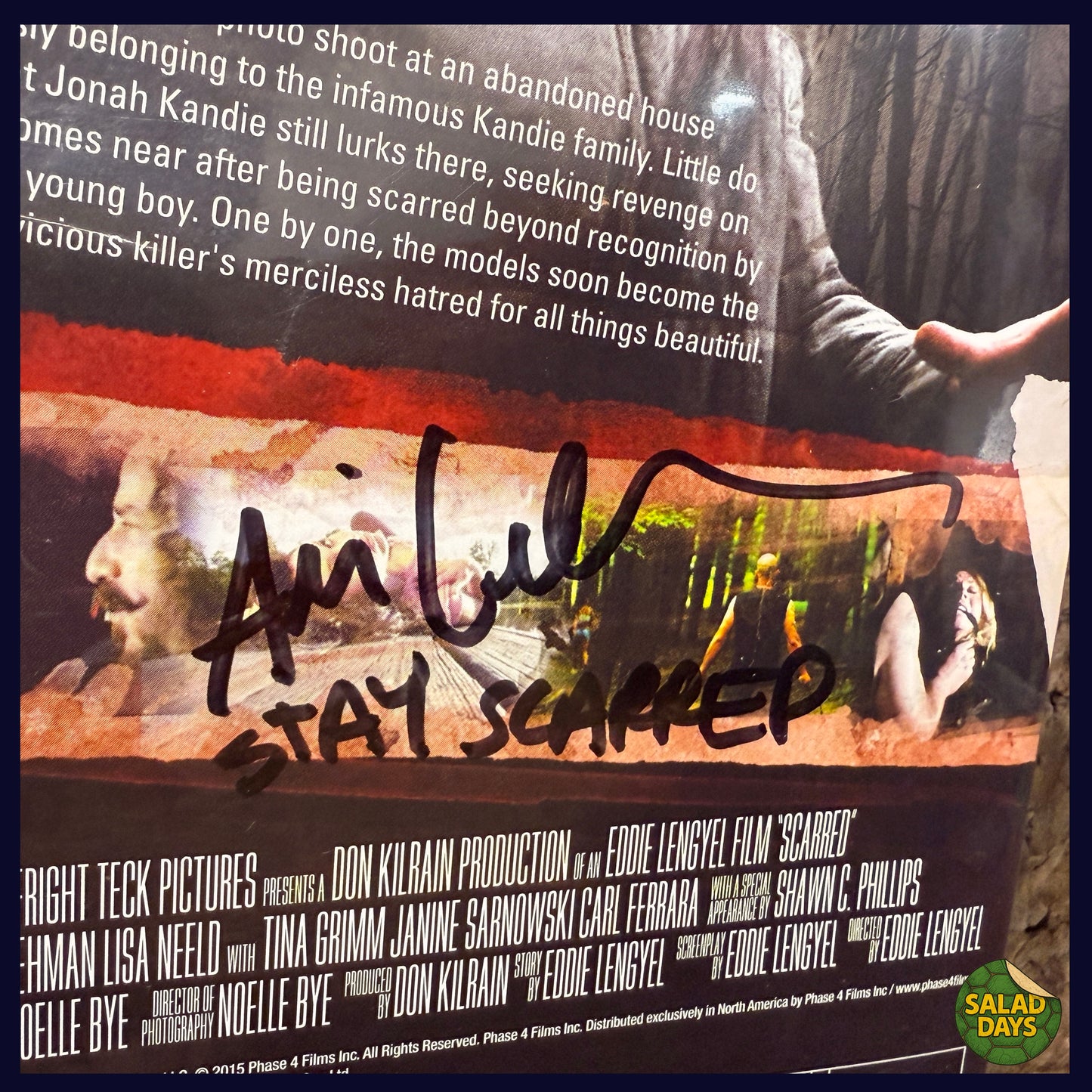 Scarred -DVD- Signed by Ari Lehman/First Jason