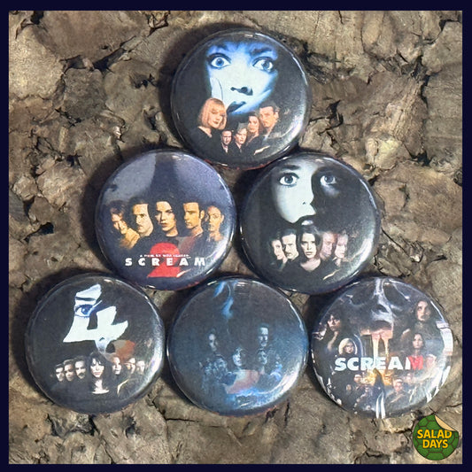 Scream -Buttons/Bottle Openers- 6 Pack