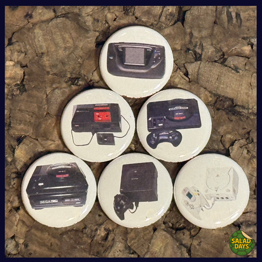 Sega Days -Buttons- 6 Pack