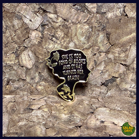She's Fond of Books -Enamel Pin-