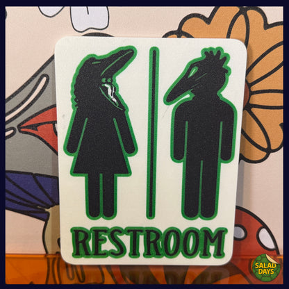 Bathroom Sign -Beetlejuice-
