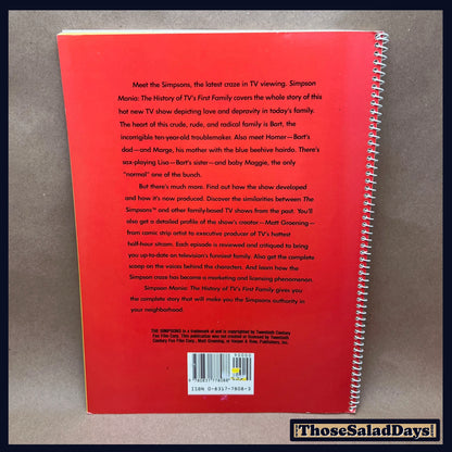 The Simpsons -Simpson's Mania- History of TV's First Family Book