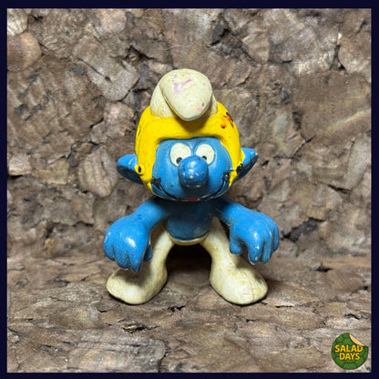 Smurfs -Yellow Wrestler- PVC Toy