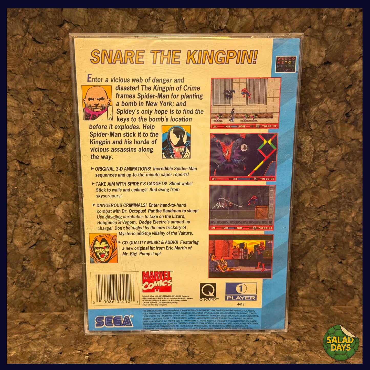 Spider-Man, The Amazing vs The Kingpin -Sega CD-