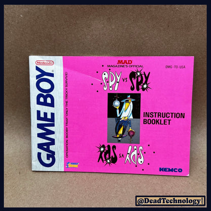 Spy Vs Spy: Operation Boobytrap -GameBoy- Manual