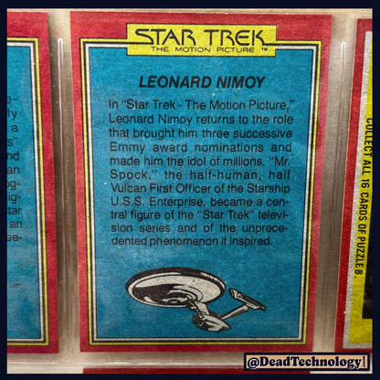Star Trek: The Movie -Trading Cards- Complete Set