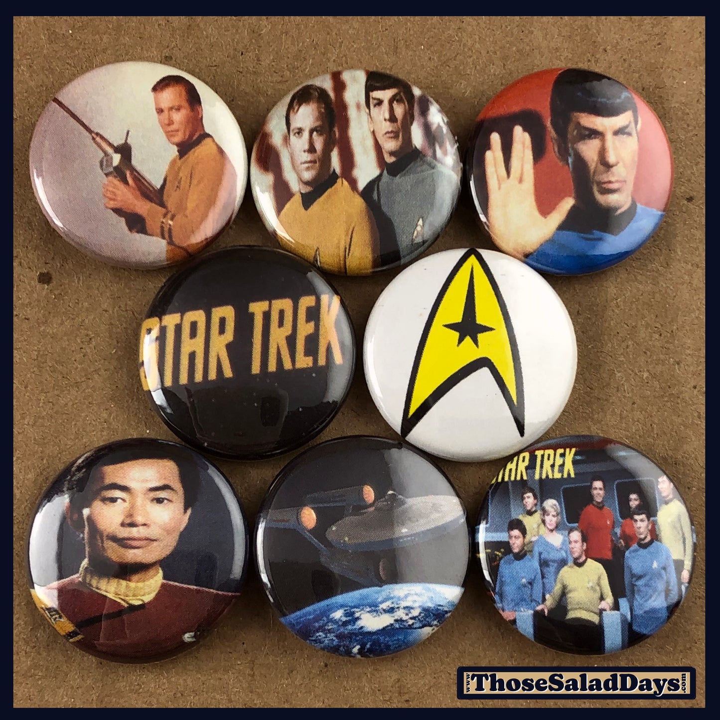 Star Trek -Buttons- 8 Pack
