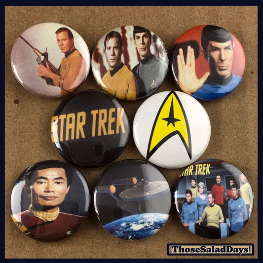 Star Trek -Buttons- 8 Pack