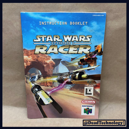 Star Wars: Episode One Racer -Nintendo 64- Manual