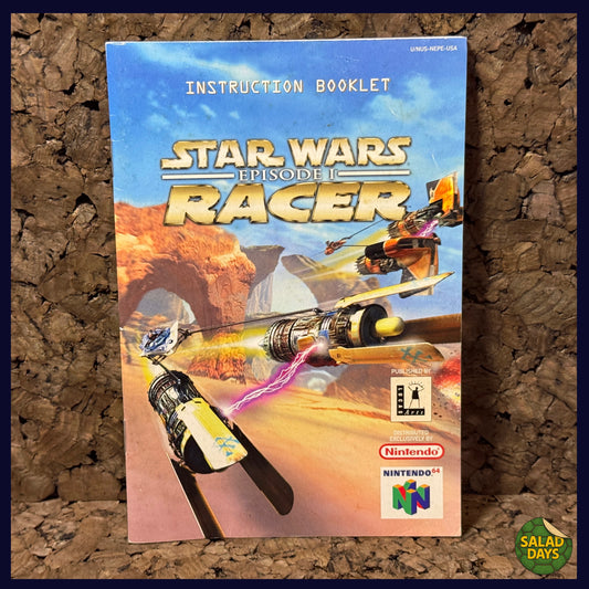 Star Wars: Episode One Racer -Nintendo 64- Manual