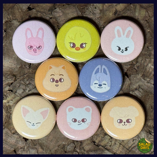 Stray Kids Skzoo -1" Buttons- 8 Pack