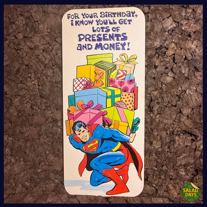 Super Presents -Vintage 1978 Greeting Card-